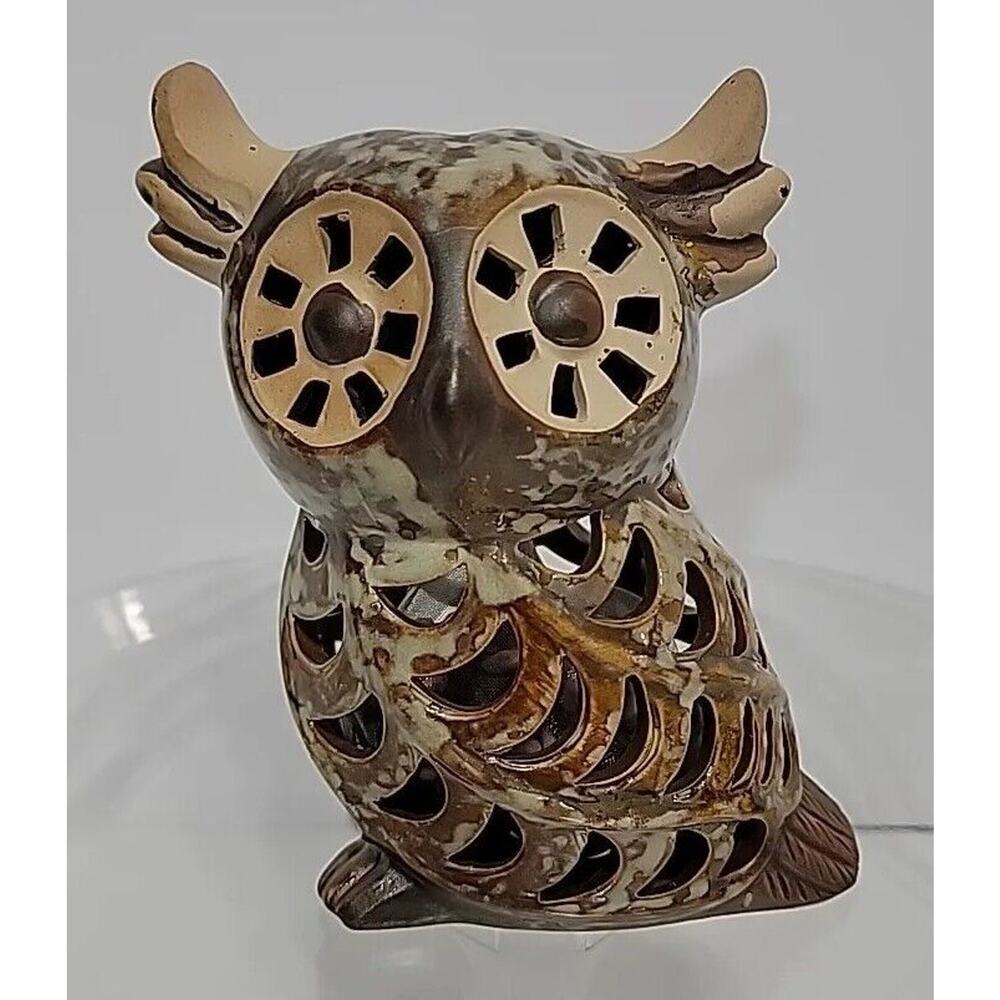 Ceramic Owl High Fragrance Sachet Potpourri Bag‎ Holder "Sandalwood" Scent